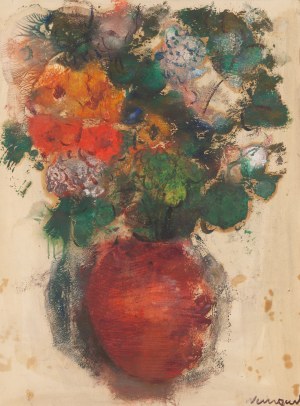 Joachim Weingart (1895 Drohobycz - 1942 Auschwitz), Kwiaty w wazonie, około1930