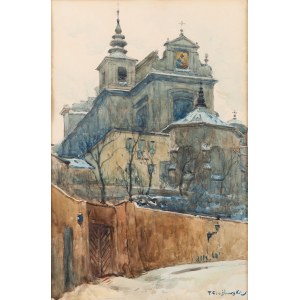 Tadeusz Cieślewski (father) (1870 Warsaw - 1956 Warsaw), St. Anne's Church in Warsaw.