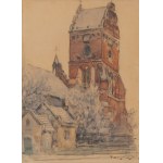 Tadeusz Cieślewski (father) (1870 Warsaw - 1956 Warsaw), Views of Warsaw (three co-opted watercolors)