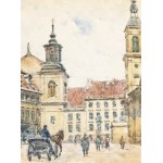Tadeusz Cieślewski (father) (1870 Warsaw - 1956 Warsaw), View of Freta Street in Warsaw