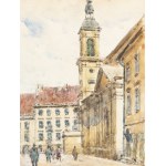 Tadeusz Cieślewski (Vater) (1870 Warschau - 1956 Warschau), Ansicht der Freta-Straße in Warschau