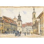 Tadeusz Cieślewski (father) (1870 Warsaw - 1956 Warsaw), View of Freta Street in Warsaw