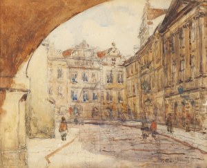 Tadeusz Cieślewski (ojciec) (1870 Warszawa - 1956 Warszawa), Ulica Kanonia na Starym Mieście w Warszawie