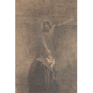 Piotr Stachiewicz (1858 Nowosiółki Gościnne - 1930 Krakow), Consolation from the Cross, 1898 (?).