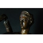 Ferdinand Barbedienne, Diana, bogini łowów - wg kopii rzymskiej z Muzeum Luwr, XIX w.