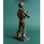 José Cardona (, Figure of a boy, patinated bronze, Spain, 19th/20th century.