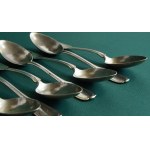 Set of 8 silver spoons, Gdansk, second half of the 19th century (to 1884)