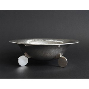 Art déco style hammered silver bowl , Warsaw, Krupski and Matulewicz