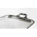 Silver tray with handles in Ludvik style, Northern Italy, 19th/20th century.