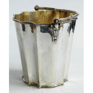 Silver ice bucket, pr. 800, Italy, 19th/20th century.