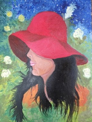 Rajmund Rabko, Panna w kapeluszu, 2020