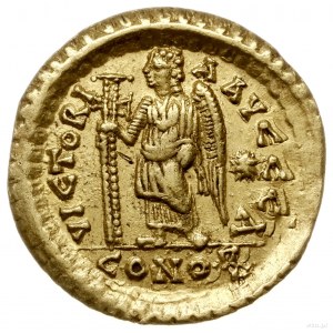 solidus 462-466, Konstantynopol; Aw: Popiersie na wpros...