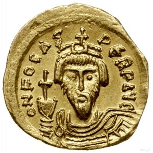 solidus 607-610, Konstantynopol; Aw: Popiersie na wpros...