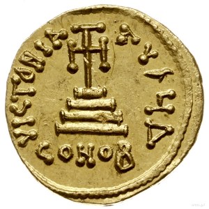 solidus 651-654, Konstantynopol; Aw: Popiersie cesarza ...