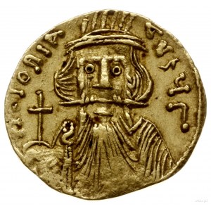 solidus 667-668, Konstantynopol;  Aw: Popiersie Konstan...