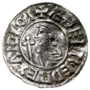 denar typu crux, 991-997, mennica Canterbury, mincerz G...