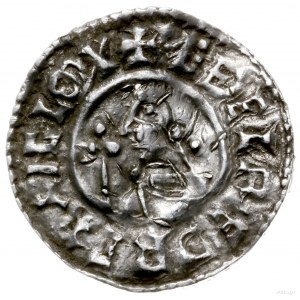 denar typu crux, 991-997, mennica Exeter, mincerz Eadwi...