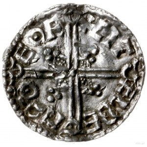 Anglia, Aethelred II; denar typu helmet, 1003-1009, men...