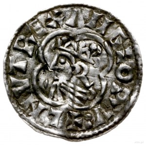 denar typu quatrefoil, 1018-1024, mennica Lincoln, minc...