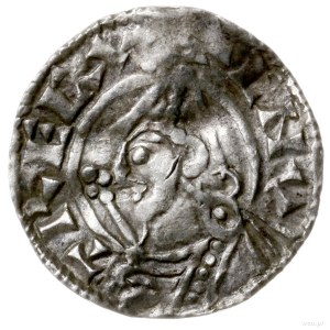 denar typu pointed helmet, 1024-1030, mennica London, m...