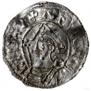 denar ok. 1022-1050, mennica Sigtuna; Aw: Popiersie typ...
