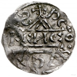 denar 1002-1009, mincerz Anti; Krzyż z kółkiem, dwoma t...