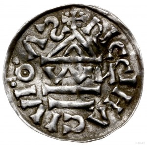 denar 1002-1009, mincerz Viga; Krzyż z kółkiem, dwoma t...