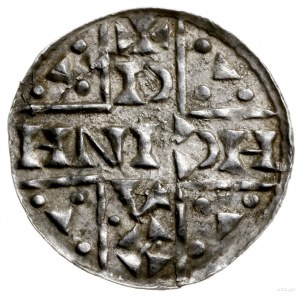 denar 1018-1026, mincerz Athal; Napis HEINRICVS DVX wko...