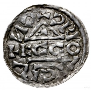 denar 1018-1026, mincerz Ag; Napis HEINRICVS DVX wkompo...