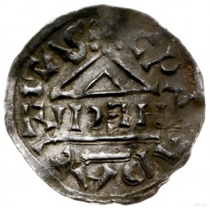 denar 1002-1009, mincerz Haz; Krzyż z kółkiem, dwoma tr...