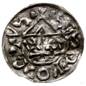 denar 995-1002, mincerz Vaz; Krzyż z dwoma kółkami, tró...