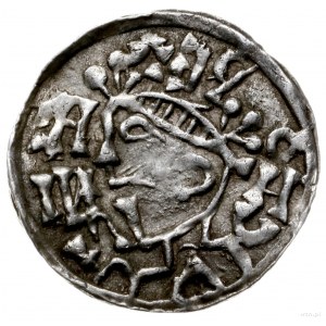 denar 1009-1024, mincerz Kid; Popiersie króla w lewo / ...