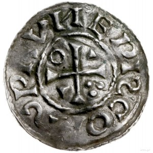 denar 1006-1009, mincerz Vilja; Krzyż z kółkiem i dwoma...