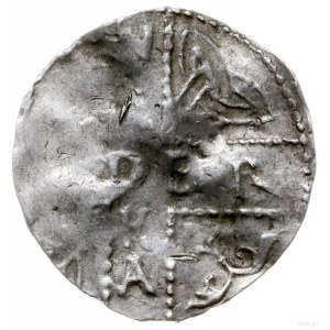 denar 987-1027; Aw: Dwa popiersia zwrócone ku sobie; Rw...