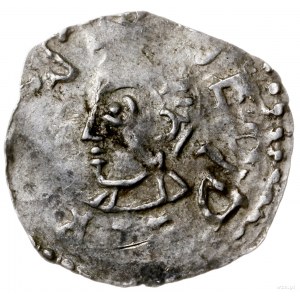 denar 1005-1046; Aw: Popiersie w lewo, DEODERICVS EP; R...