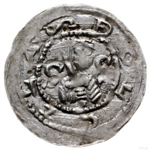 denar z lat 1157-1166; Aw: Popiersie księcia na wprost ...
