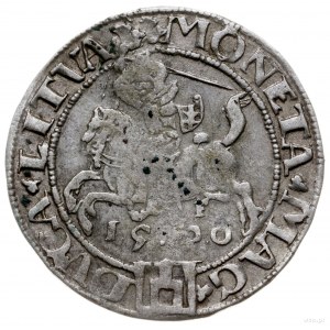 grosz 1536, Wilno; litera F pod Pogonią, końcówki napis...