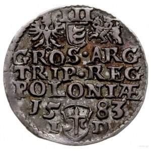trojak 1583, Olkusz; odmiana z literami I-D przedzielon...