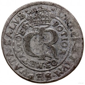 złotówka (tymf) 1663, Lwów; bez A-T na rewersie, rozetk...