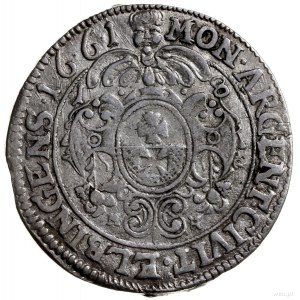 ort 1661, Elbląg; H-Cz. 2205 (R1), Kop. 7127 (R3), Pfau...