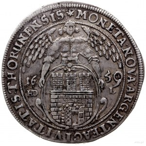 talar 1659, Toruń; Aw: Popiersie króla w prawo i napis ...