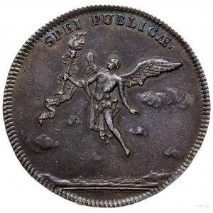 gulden zaślubinowy (2/3 talara) 1747, Drezno; moneta wy...