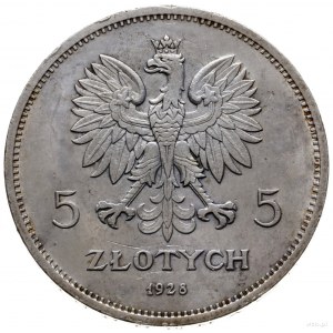 5 złotych 1928, Warszawa (ze znakiem Mennicy Warszawski...