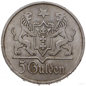 5 guldenów 1923, Utrecht; Kościół Marii Panny; AKS 8, J...