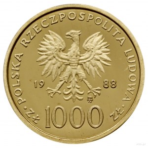 10.000, 5.000, 2.000 i 1.000 złotych 1988 r, Warszawa; ...