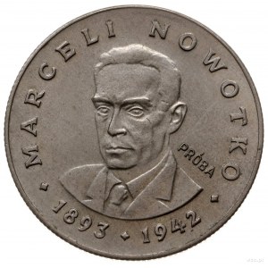 20 złotych 1974, Warszawa; Marceli Nowotko (1893-1942),...