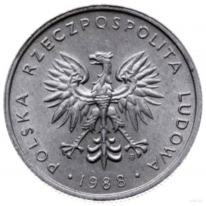 10 złotych 1988, Warszawa; Nominał 10, bez napisu PRÓBA...