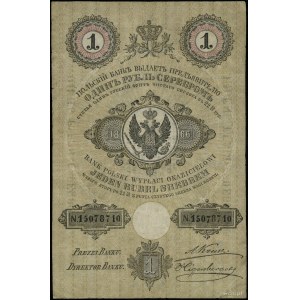 1 rubel srebrem 1866, seria 254, numeracja 15078710, po...