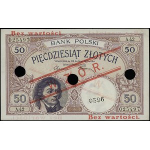 50 złotych 28.02.1919, seria A.42, numeracja 025497, cz...