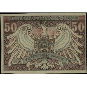 Bank dla Polski Zachodniej; 50 marek ważne do 31.12.191...